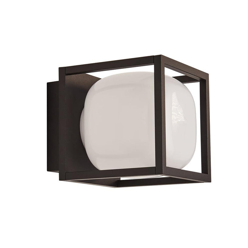 Athens Outdoor 1 Light LED Black Wall/Ceiling Light