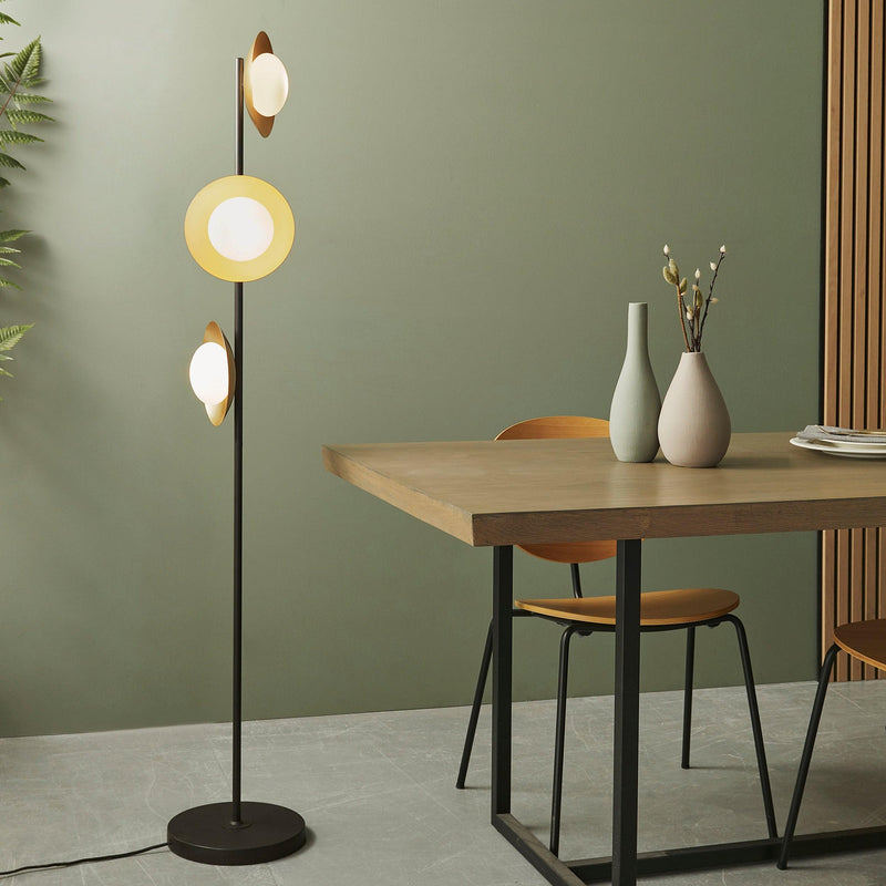 Carlton Modern Gold Floor Lamp
