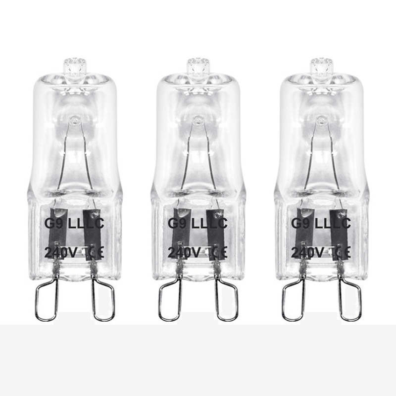 3 x G9 Dimmable 28W Warm White Halogen (40W Equivalent)
