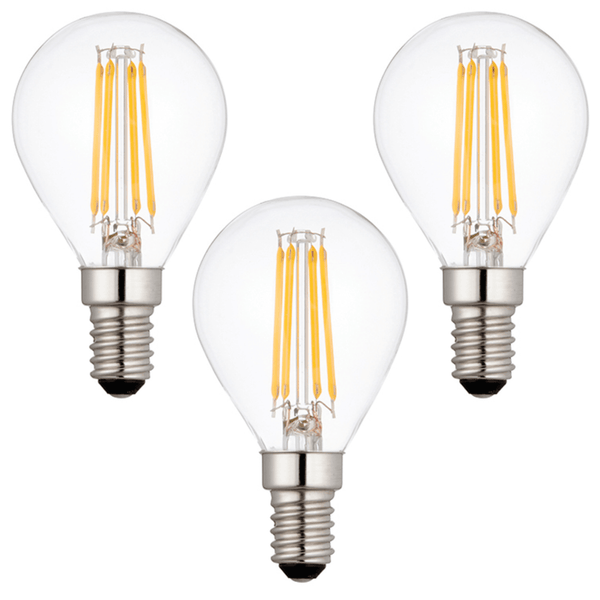 3 x E14 LED Lamp/Bulb Dimmable 4W (40W Equivalent)