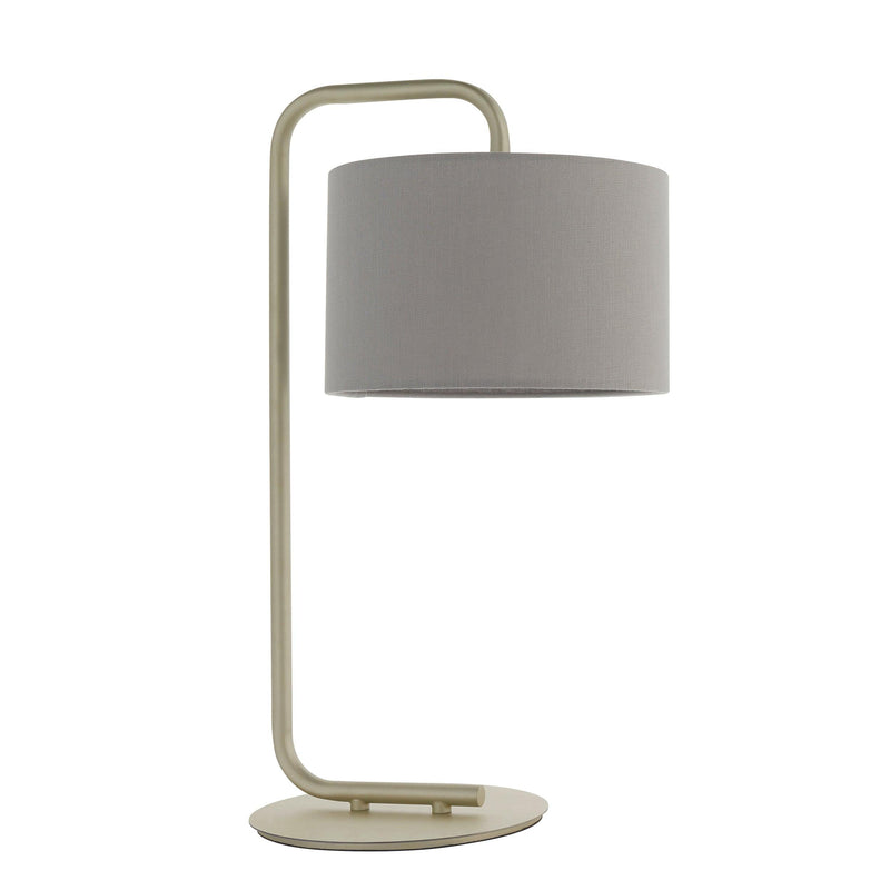 Dorset Gold Table Lamp - Slate Grey 23cm Shade