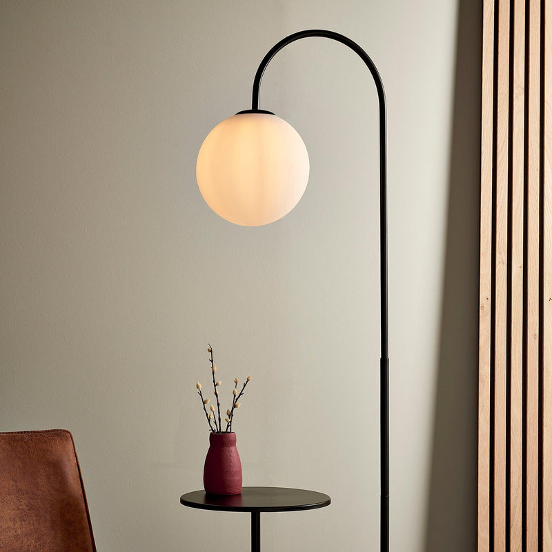 Southall Large Floor Lamp With Opal Glass Shade