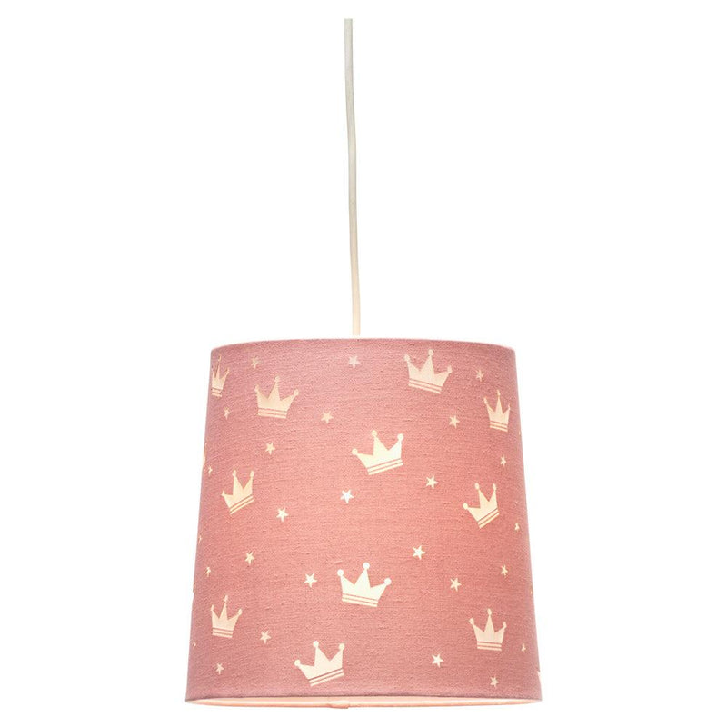 Oaks Lighting Decorative Crown Pink Ceiling Shade - 23cm