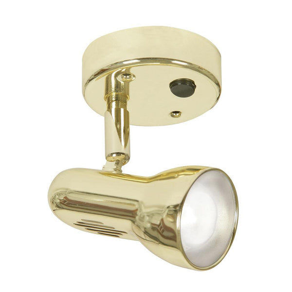 Tone Switched Gold Single Spot - Adjustable Head