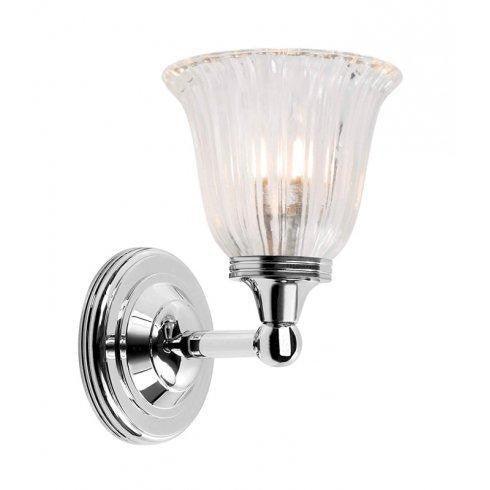 Austen Cloche Shade Polished Nickel Bathroom Wall Light BATH/AUSTEN1 PN