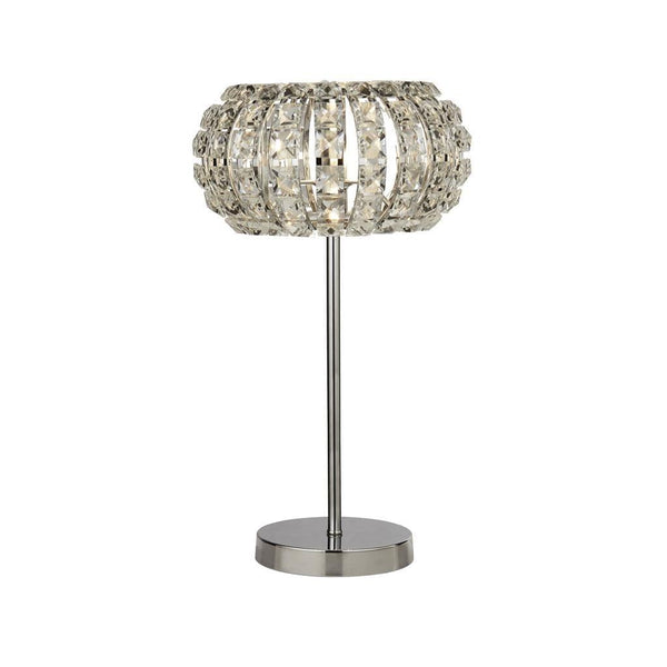Marilyn 1 Light Chrome Crystal Glass Table Lamp Searchlight 1