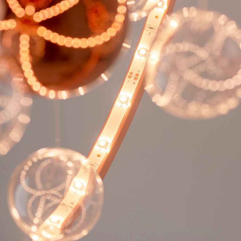 Traditional Ceiling Pendant Lights - Muni Copper With Clear & Copper Glass Pendant Ceiling Light MUNI-CO light strip