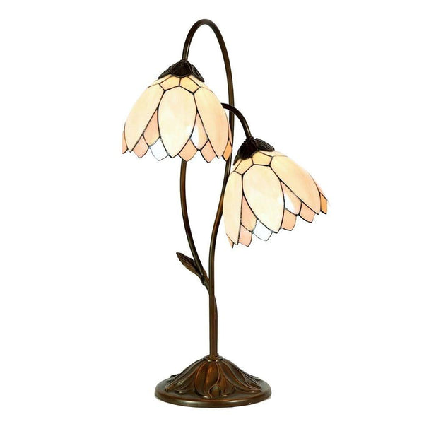 Lilly Double Tiffany Lamp - Tiffany Lighting Direct