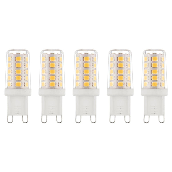 5 x G9 LED Non-Dimmable 2.3W Warm White Halogen (20W Equivalent)