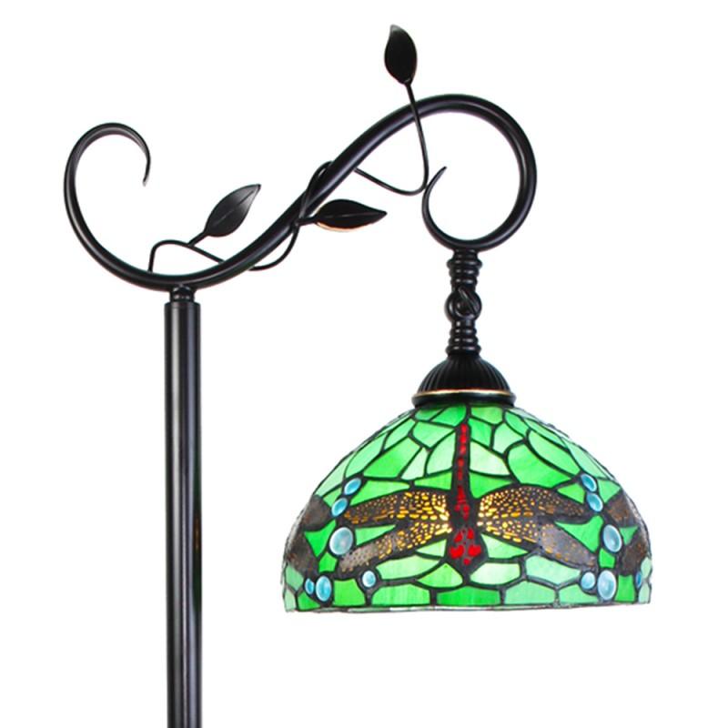 Green Dragonfly Swan Neck Tiffany Floor Lamp - Tiffany Lighting Direct