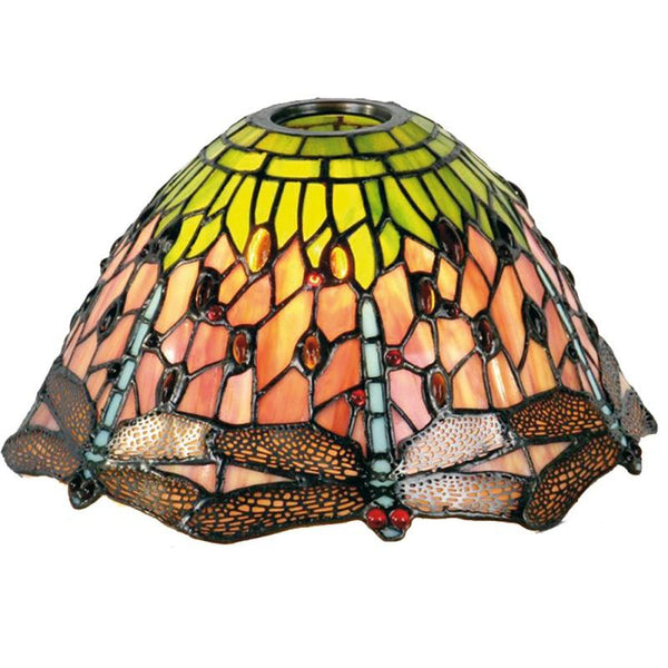 Flame Dragonfly Small Tiffany Ceiling Replacement Shade 5LL-8827