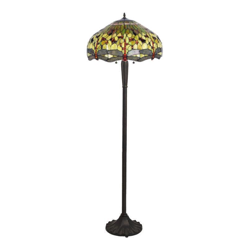 Green Dragonfly Tiffany Floor Lamp - Tiffany Lighting Direct