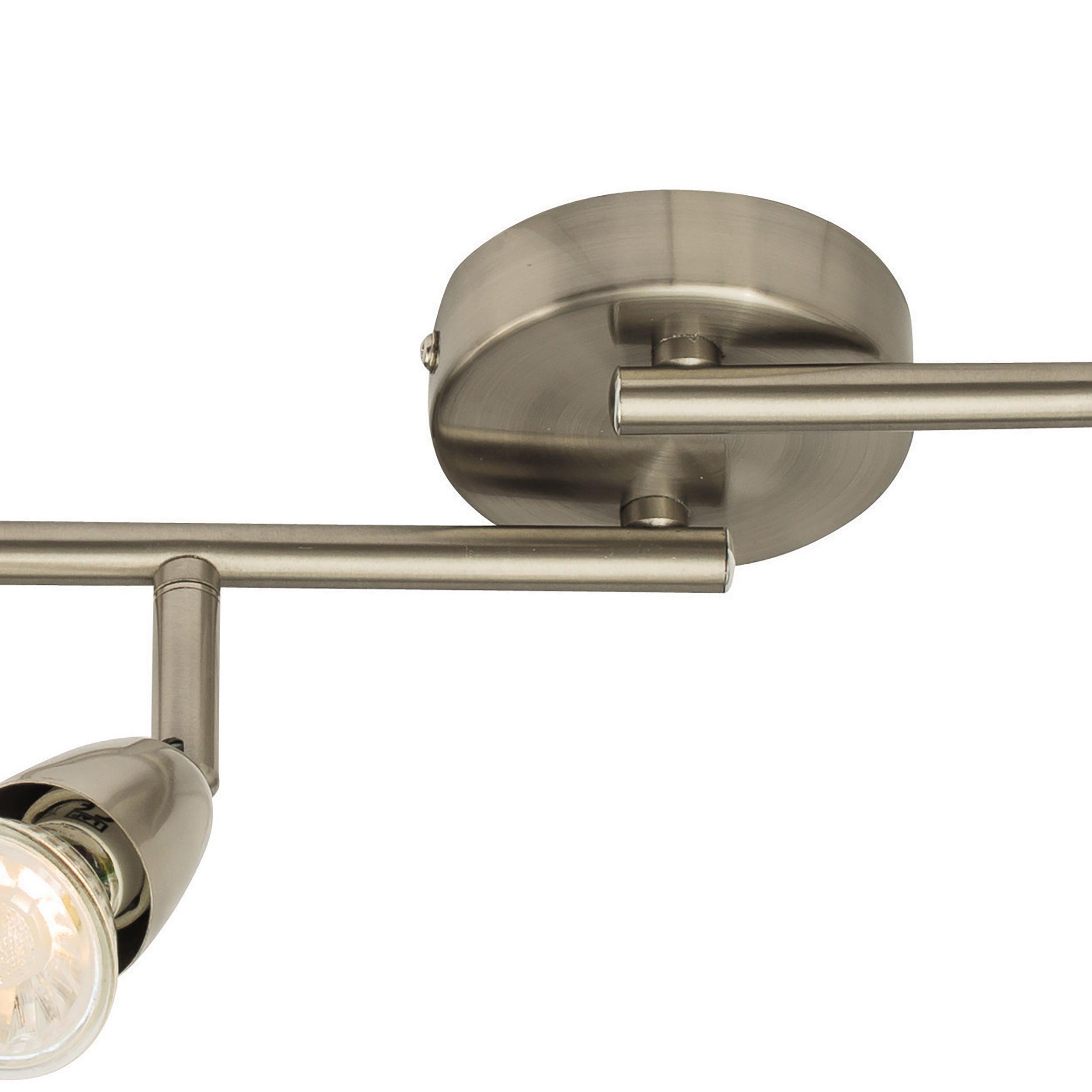 amalfi 6 light nickel bar spotlight 35w by saxby lighting, close up image 272