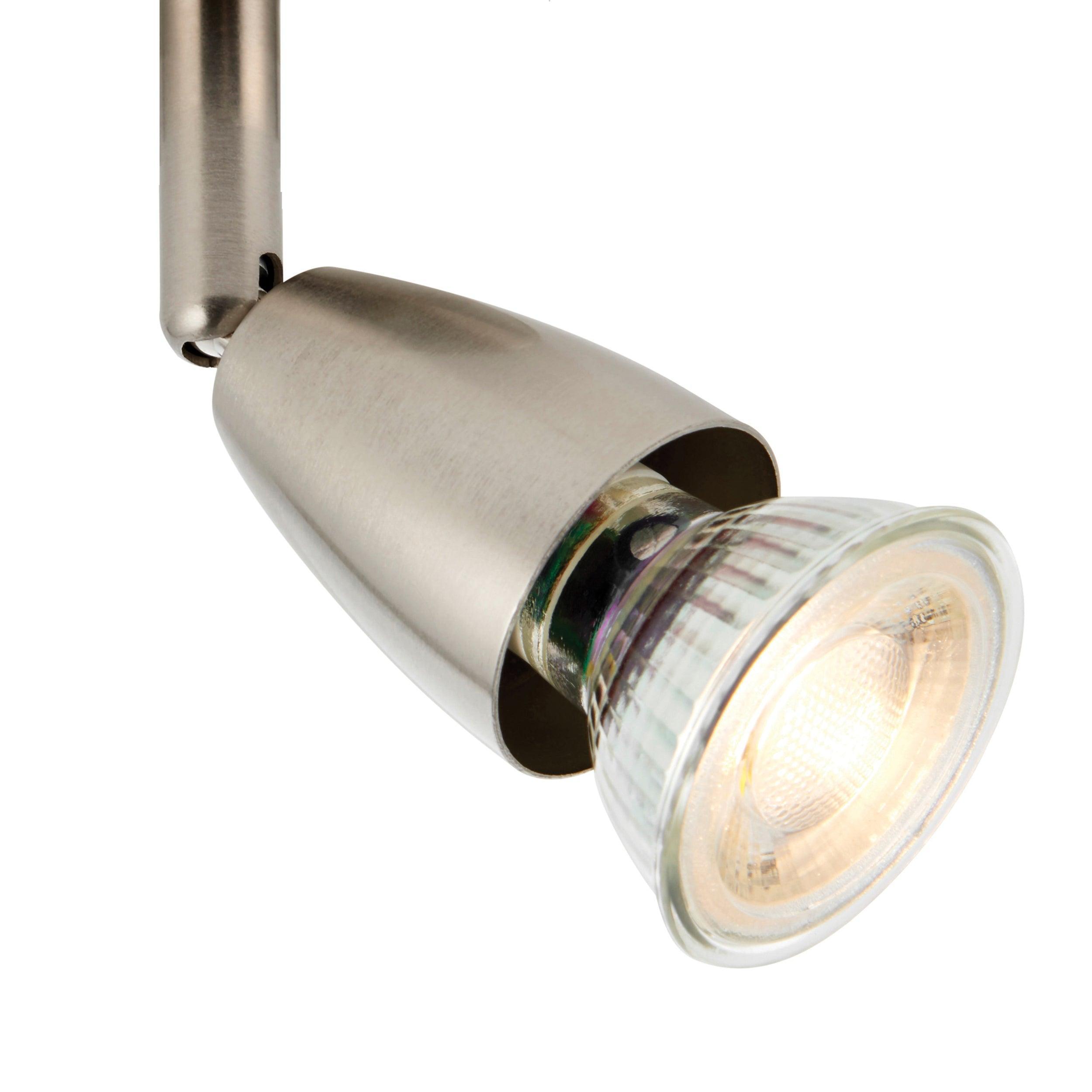 amalfi 6 light nickel bar spotlight 35w by saxby lighting, close up image 227