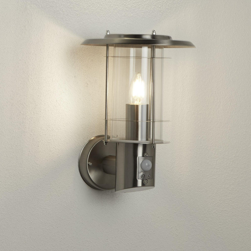 Searchlight Stainless Steel Outdoor PIR Wall Light