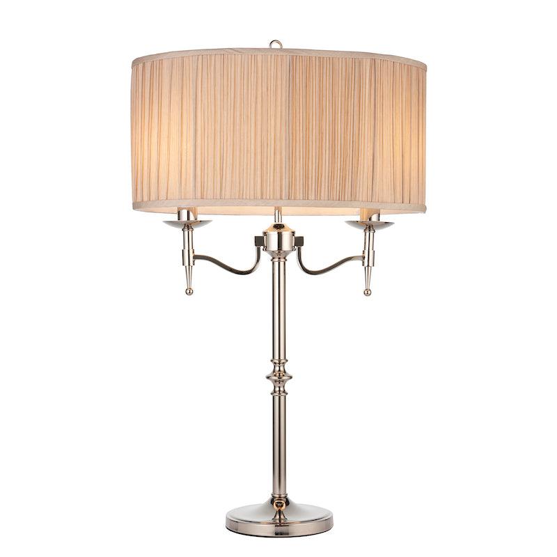 Interiors 1900 Stanford Polished Nickel Table Lamp 1