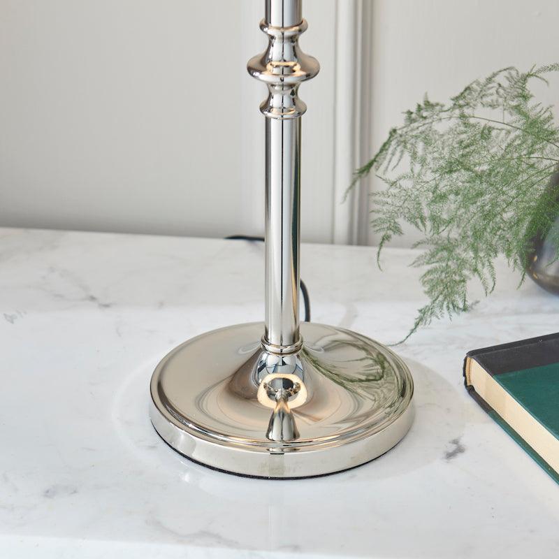 Interiors 1900 Stanford Polished Nickel Table Lamp 10