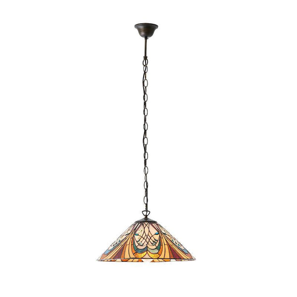 Hector Medium Tiffany Ceiling Light, single bulb fitting