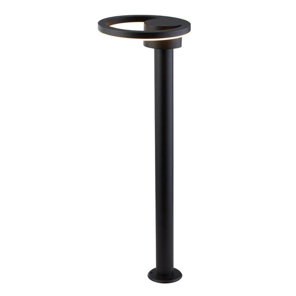 Norwich Outdoor Led Black Round Headed Post - 73cm Height