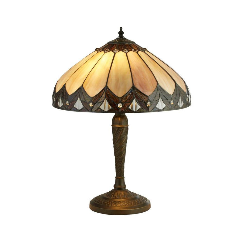 Searchlight Pearl Tiffany Table Lamp 1