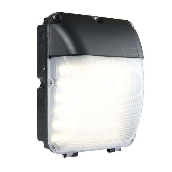 Lucca LED Black Outdoor Wall Light with Photocell IP65 30W