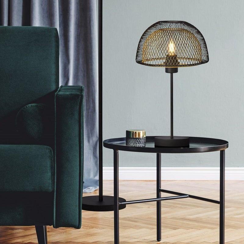 Honeycomb Modern Black & Gold  Floor Lamp