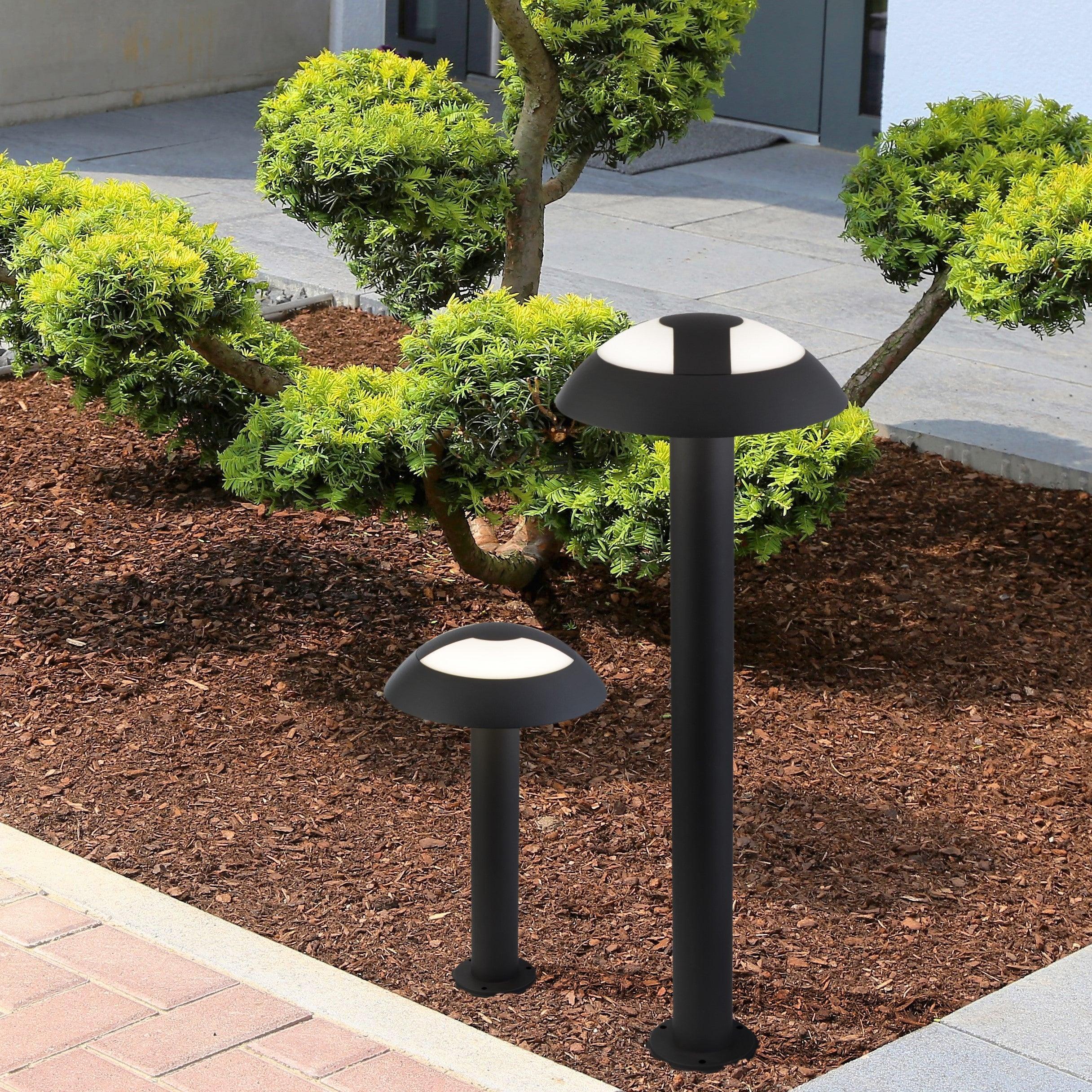  mushroom outdoor 15w led grey post 45cm by searchlighting lighting, living room image