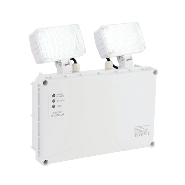 Sight Twin LED Spot Emergency Wall Light IP65 3W