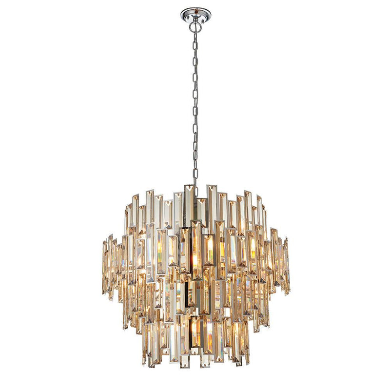 Endon Viviana 15 Light Tinted Champagne Crystal Chandelier