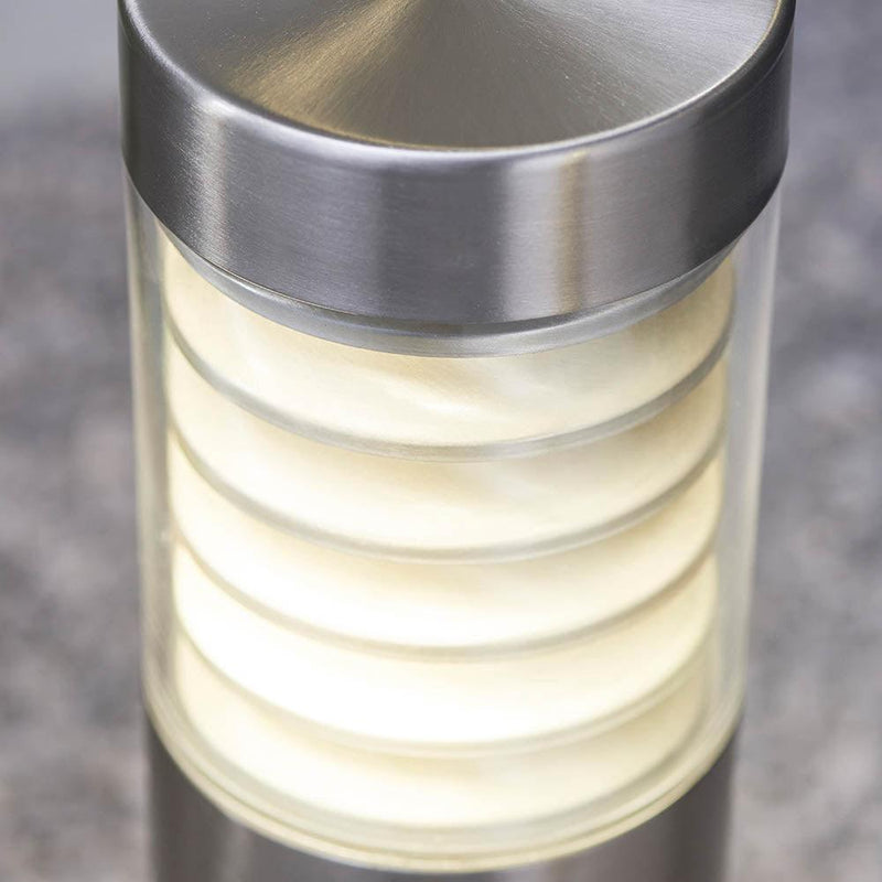 Equinox LED 1 Light Brushed Stainless Steel Outdoor Lamppost