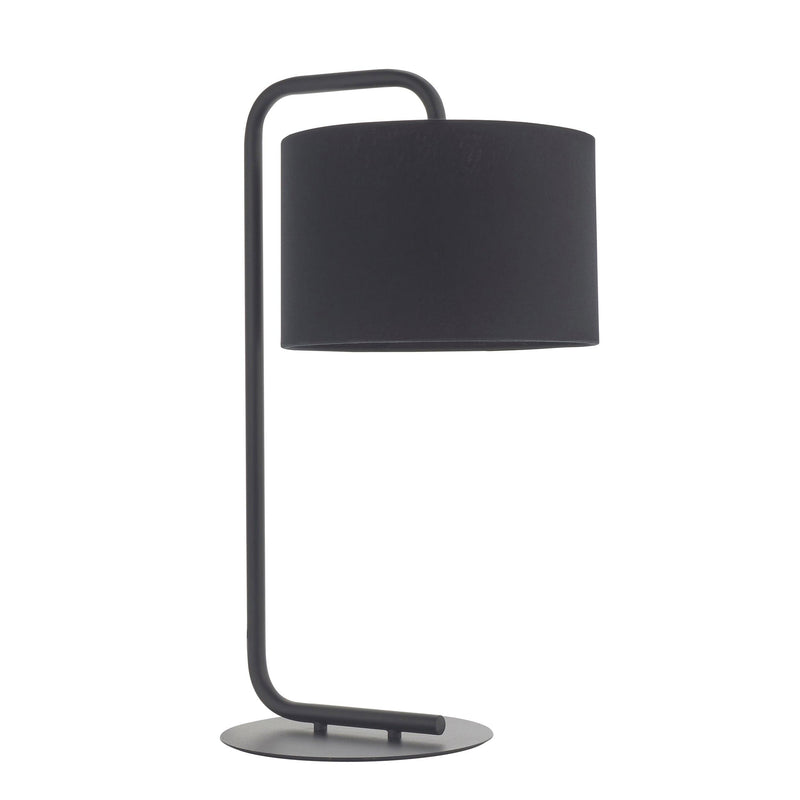 Dorset Black Table Lamp - Black 23cm Shade