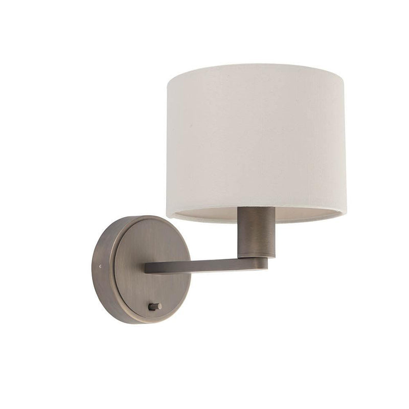Daley Antique Brass Wall Light 73018,Endon Lighting fitting close up
