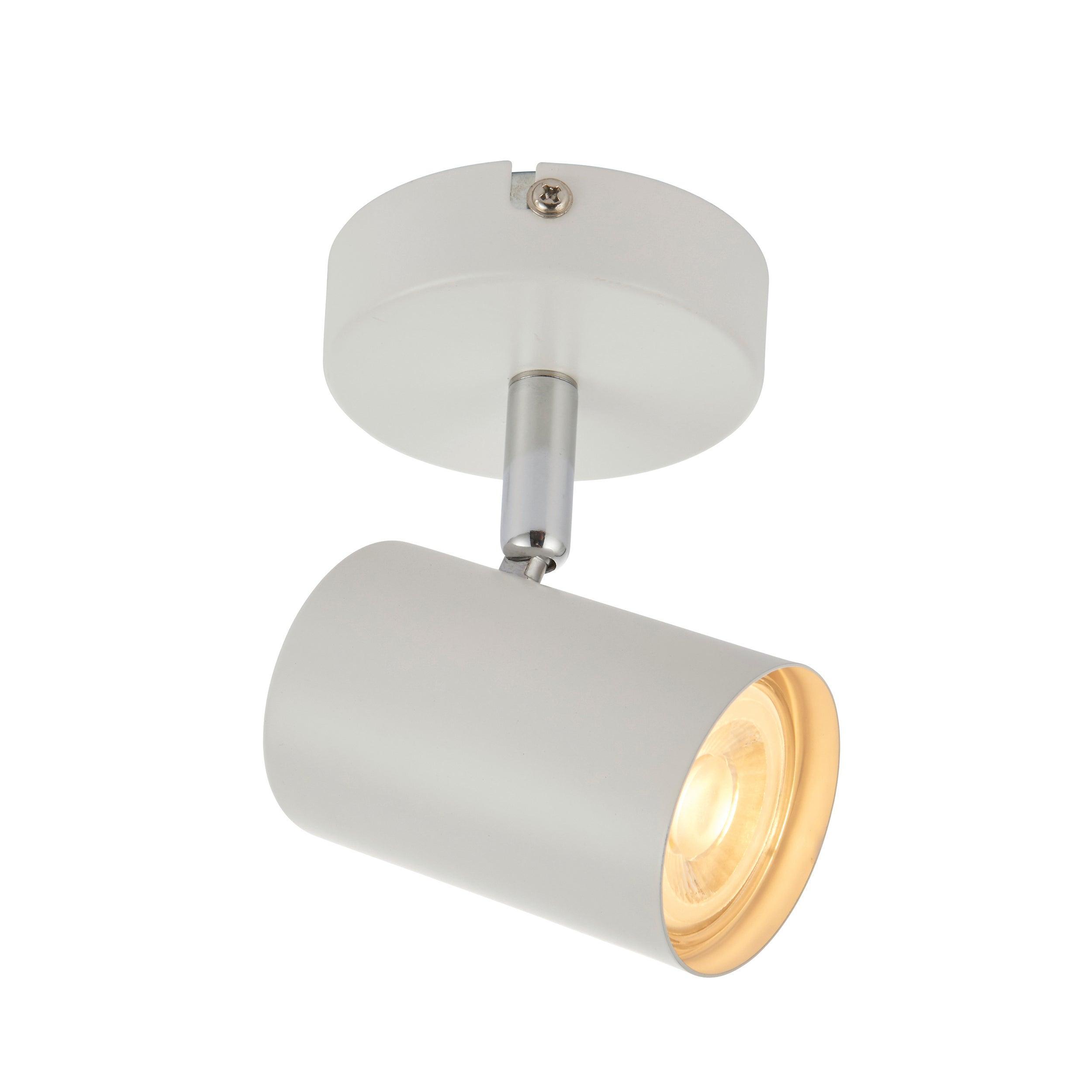 arezzo white adjustable spotlightby saxby lighting