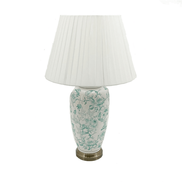 Bourton Green & Cream Ceramic Table Lamp