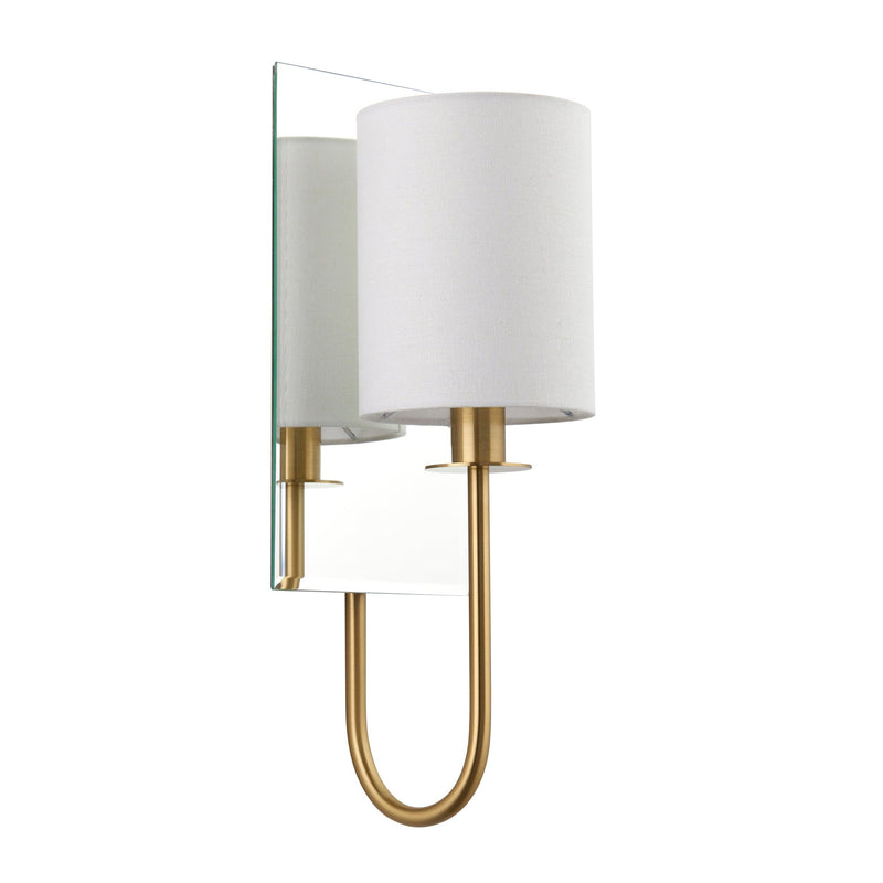 Sheena Brass Wall Light With Mirrored Glass Back new bedroom image