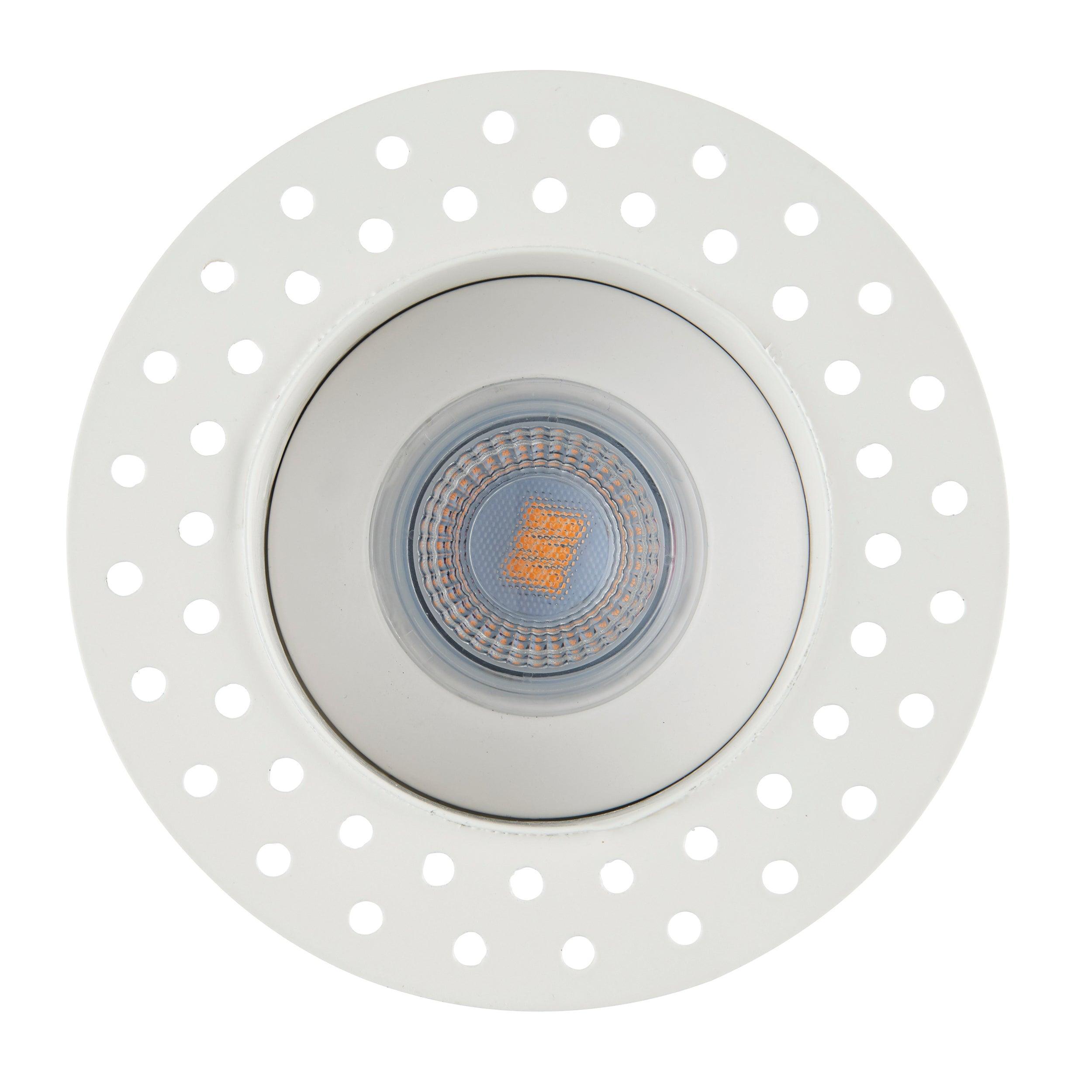 shieldeco trimless recessed ceiling light bezel round by saxby lighting, close up image 73
