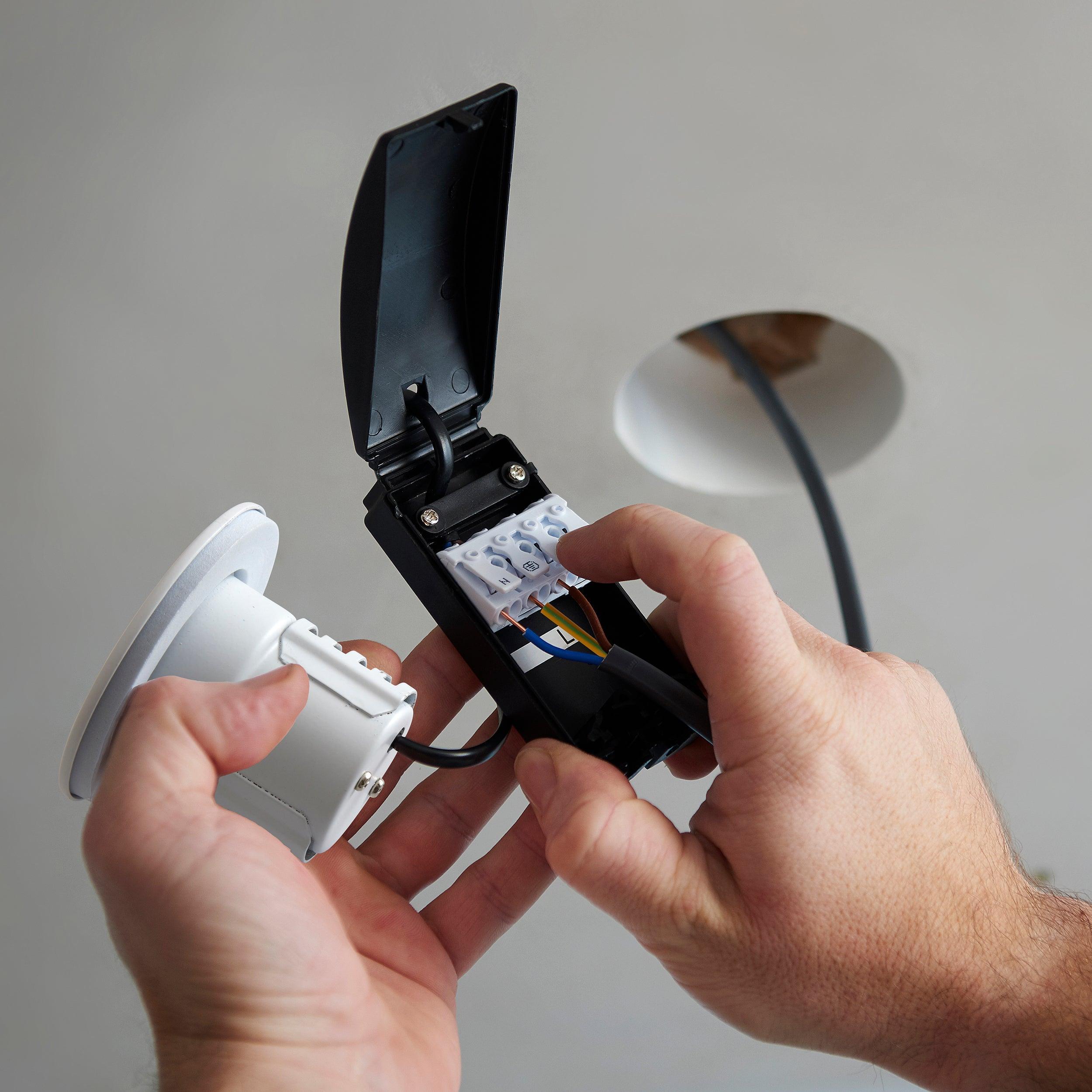 shieldeco trimless recessed ceiling light bezel round by saxby lighting, close up image 32