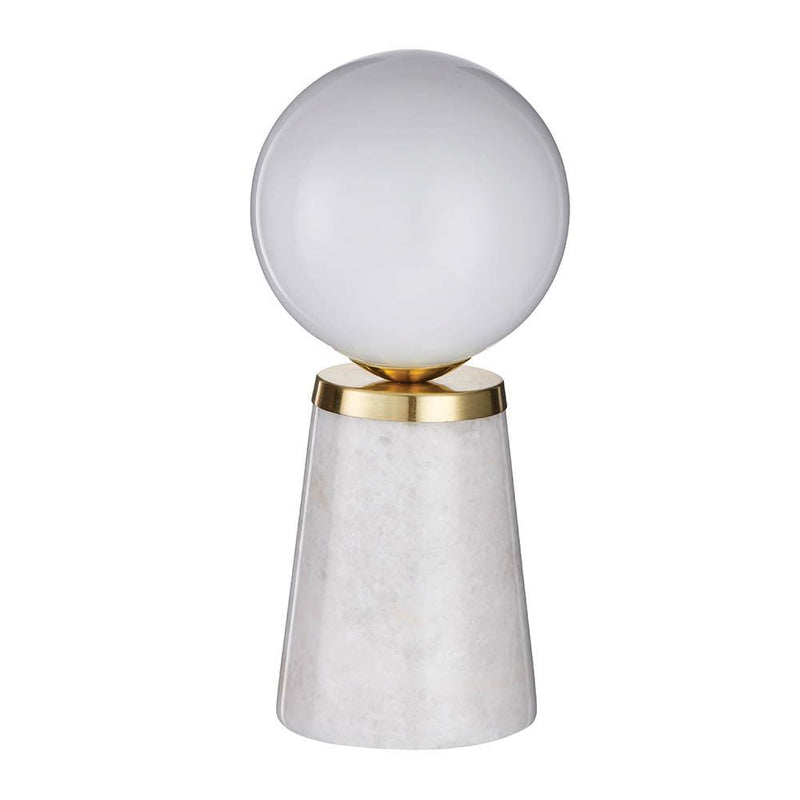 Endon Otto 1 Light Gloss Grey Marble Table Lamp 7