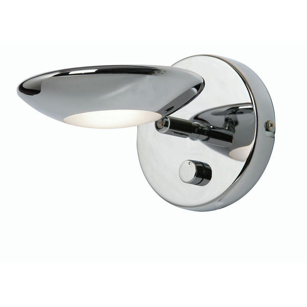 Trento Chrome Wall Light - Adjustable & Integrated Dimmer