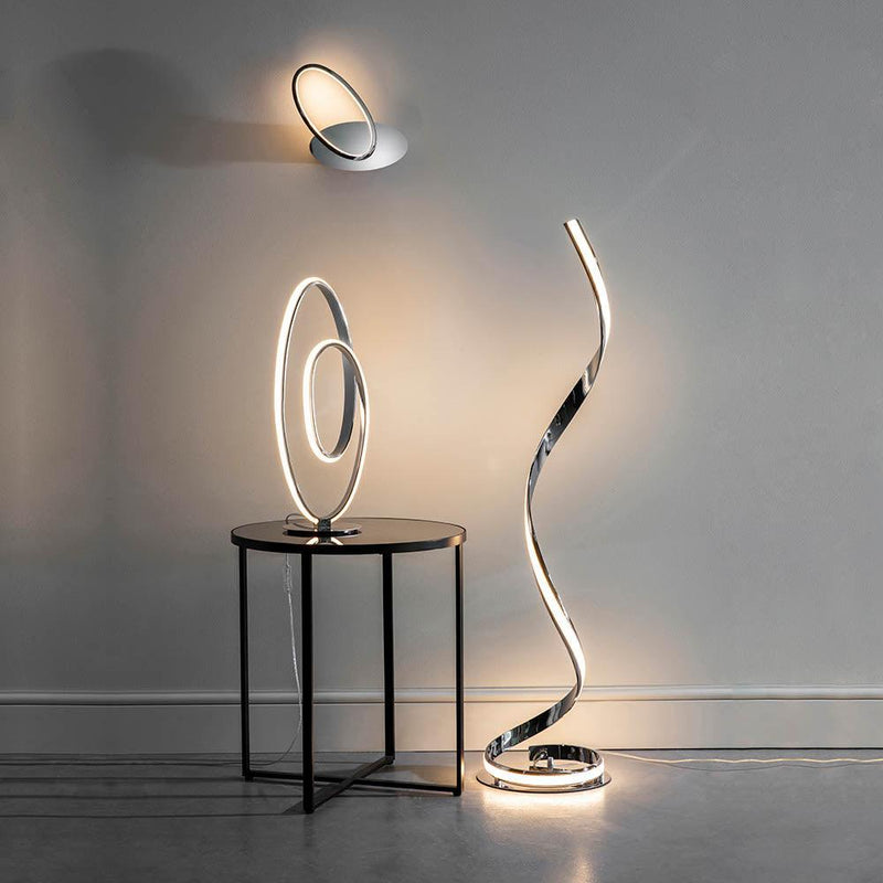 Endon Aria 1 Light Chrome Floor Lamp by Endon Lighting 3