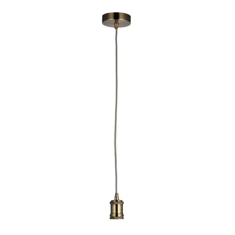 Endon Cambourne 1 Light Brass Ceiling Pendant Light