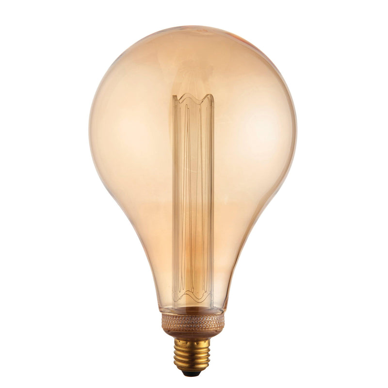 XL Dimple E27 Amber Globe Decorative LED 2.5w Light Bulb