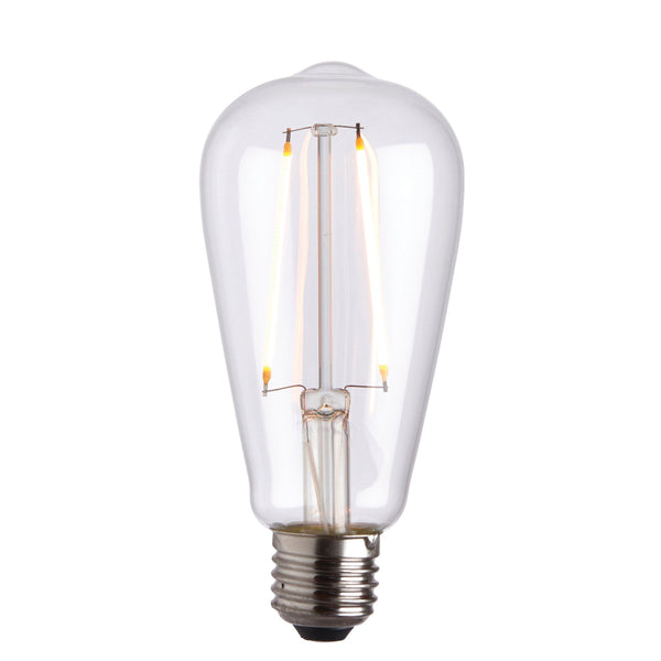 E27 LED Decorative Filament Clear Pear Shaped 2w Light Bulb