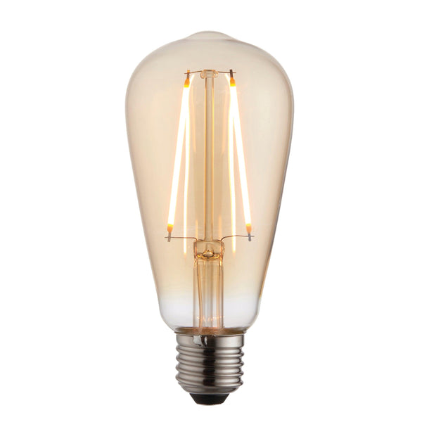 E27 LED 2w Decorative Filament Amber Pear Light Bulb