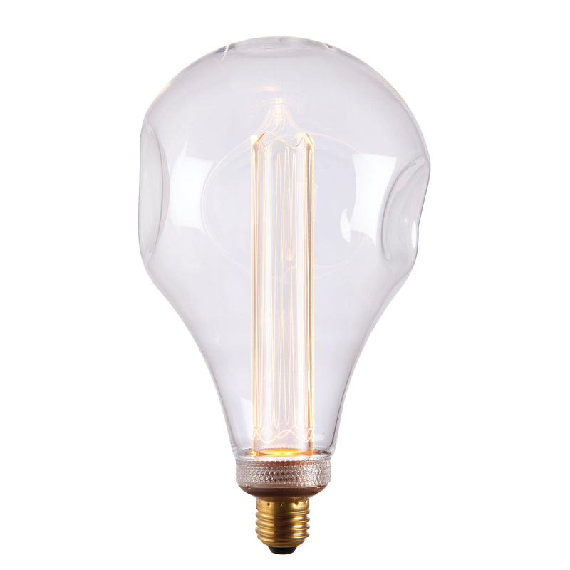 Dimple E27 Clear Globe 2.5w Fillament LED Light Bulb - 148mm