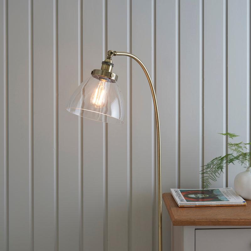Hansen Brass Floor Lamp in room