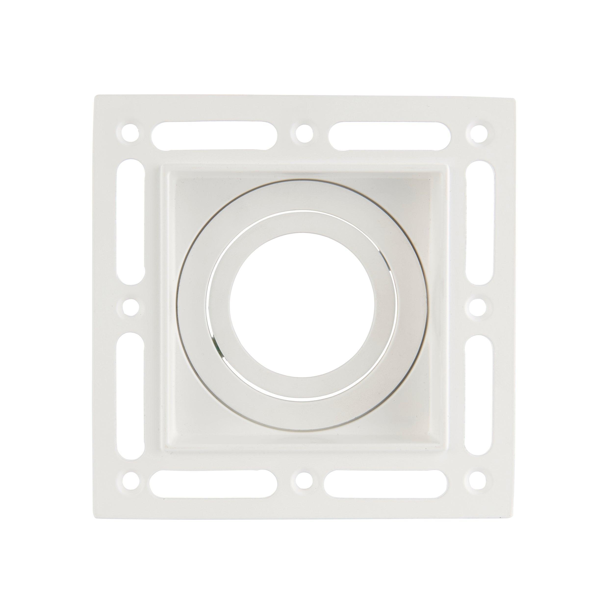 trimless downlight square 50w whiteby Saxby Lighting, close up image