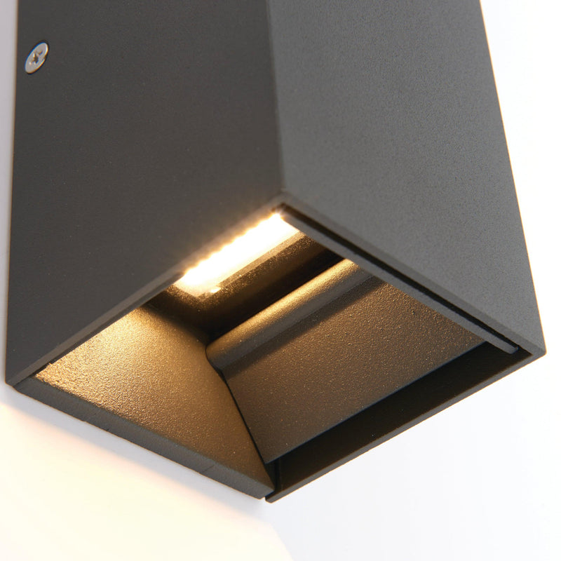 Glover Black LED Outdoor Wall Light IP44 5.5W