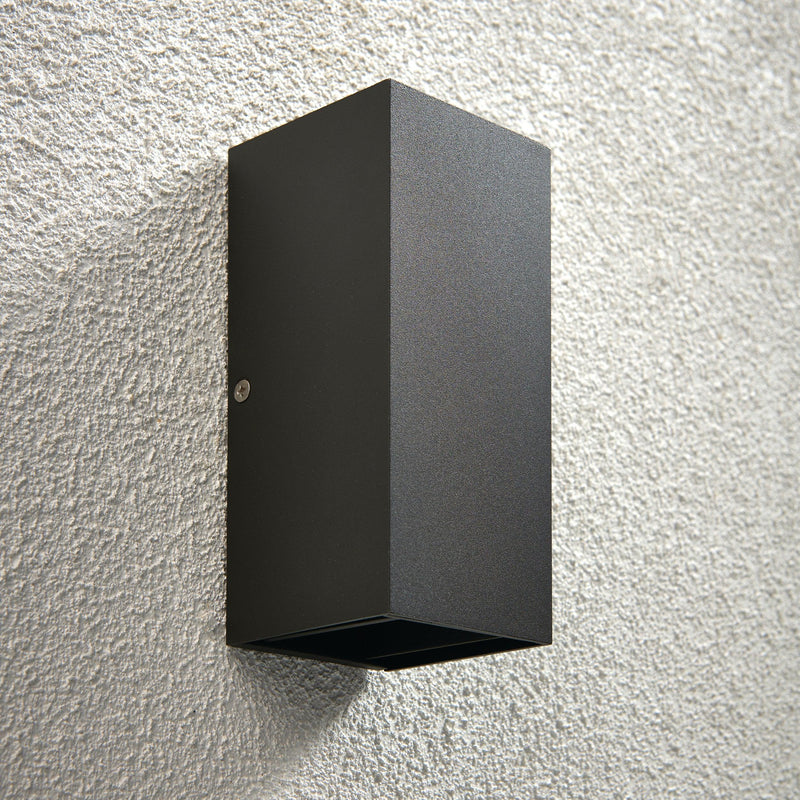 Glover Black LED Outdoor Wall Light IP44 5.5W