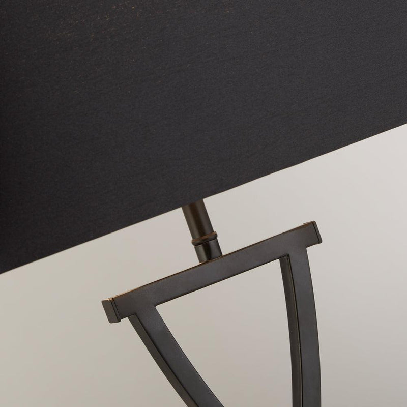Searchlight Club Black Table Lamp - Black Rectangle Shade 2